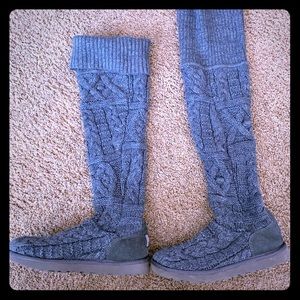 Ugh above the knee sweater boots